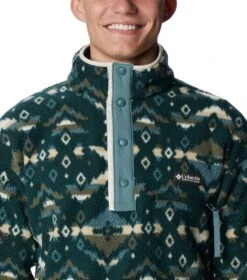 Columbia Helvetia Half Snap Retro Fleece Pullover - Mens Spruce Rocky Mountain Print -Columbia Outfit Shop 1674051602 1889851 370 4