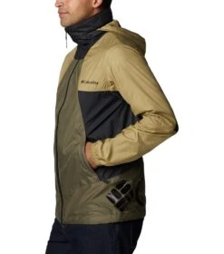 Columbia Point Park Windbreaker Jacket - Mens Stone Green / Savory / Black -Columbia Outfit Shop 1674051609 1890072 398 3