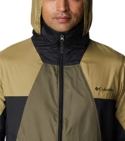 Columbia Point Park Windbreaker Jacket - Mens Stone Green / Savory / Black -Columbia Outfit Shop 1674051610 1890072 398 4