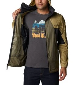 Columbia Point Park Windbreaker Jacket - Mens Stone Green / Savory / Black -Columbia Outfit Shop 1674051611 1890072 398 5