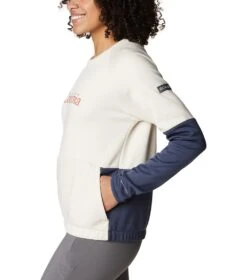 Columbia Windgates Crew Sweatshirt - Womens Chalk / Nocturnal -Columbia Outfit Shop 1674051649 1991791 191 3