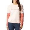 Columbia Windgates Crew Sweatshirt - Womens Peach Blossom / Dark Coral -Columbia Outfit Shop 1674051651 1991791 890 1