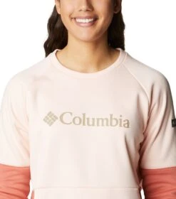 Columbia Windgates Crew Sweatshirt - Womens Peach Blossom / Dark Coral -Columbia Outfit Shop 1674051653 1991791 890 4
