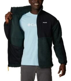 Columbia Ballistic Ridge Full Zip Fleece Jacket - Mens Spruce / Black -Columbia Outfit Shop 1674051672 2012271 370 5
