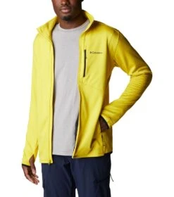 Columbia Park View Fleece Full Zip Jacket - Mens Laser Lemon Heather -Columbia Outfit Shop 1674217012 1952221 716 7