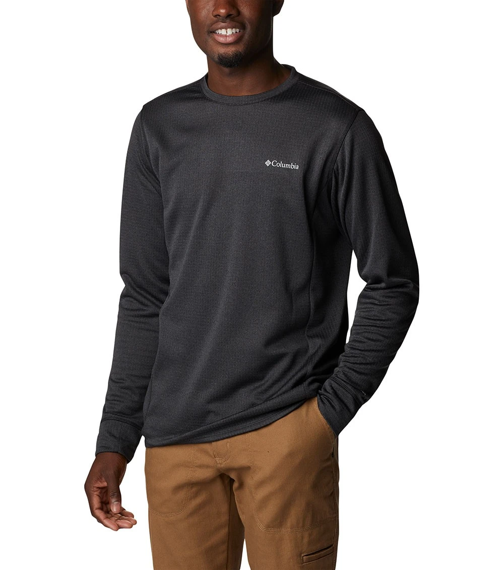 Columbia Park View Crew Pullover Shirt - Mens Black Heather 3 Columbia Park View Crew Pullover Shirt - Mens Black Heather