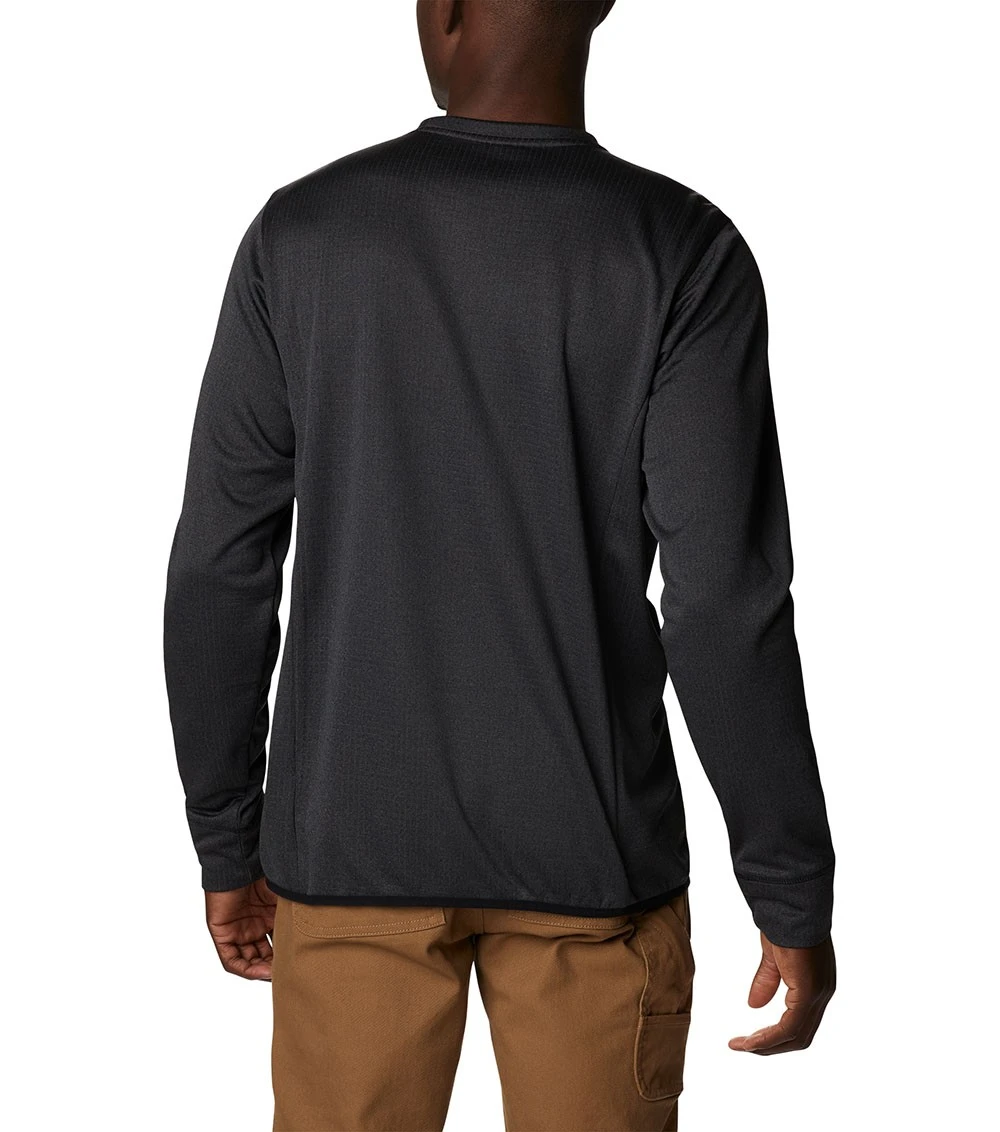 Columbia Park View Crew Pullover Shirt - Mens Black Heather 4 Columbia Park View Crew Pullover Shirt - Mens Black Heather - Image 2