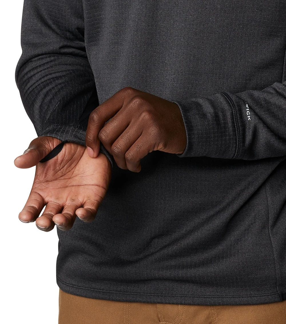Columbia Park View Crew Pullover Shirt - Mens Black Heather 8 Columbia Park View Crew Pullover Shirt - Mens Black Heather - Image 6
