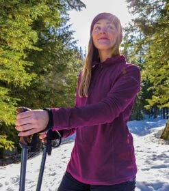 Columbia Glacial IV Half Zip Fleece Top - Womens Marionberry -Columbia Outfit Shop 1674217051 1802201 616 7