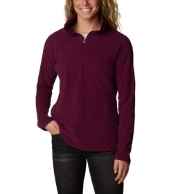 Columbia Glacial IV Half Zip Fleece Top - Womens Marionberry