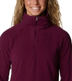 Columbia Glacial IV Half Zip Fleece Top - Womens Marionberry -Columbia Outfit Shop 1674567161 1802201 616 4