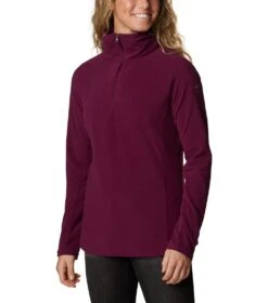 Columbia Glacial IV Half Zip Fleece Top - Womens Marionberry -Columbia Outfit Shop 1674567161 1802201 616 5