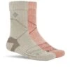 Columbia Merino Hike Crew Socks - 2 Pack - Womens Coral / Khaki -Columbia Outfit Shop 1676650035 RC538W2PR CORALKH