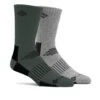 Columbia Wool Casual Crew Socks - 2 Pack - Mens Gravel -Columbia Outfit Shop 1676650039 RCS008M2PR GRAVEL