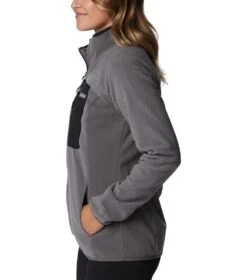 Columbia Outdoor Tracks Full Zip Fleece Jacket - Womens City Grey / Black -Columbia Outfit Shop 1677152938 2016011 023 3