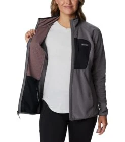 Columbia Outdoor Tracks Full Zip Fleece Jacket - Womens City Grey / Black -Columbia Outfit Shop 1677152939 2016011 023 5