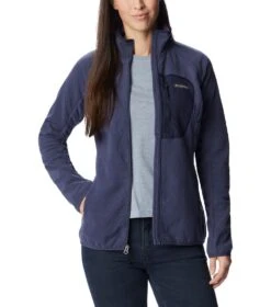 Columbia Outdoor Tracks Full Zip Fleece Jacket - Womens Nocturnal / Dark Nocturnal -Columbia Outfit Shop 1677152945 2016011 466 7