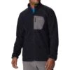 Columbia Outdoor Tracks Full Zip Fleece Jacket - Mens Black / City Grey