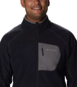 Columbia Outdoor Tracks Full Zip Fleece Jacket - Mens Black / City Grey -Columbia Outfit Shop 1677152948 2016081 010 4