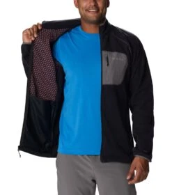 Columbia Outdoor Tracks Full Zip Fleece Jacket - Mens Black / City Grey -Columbia Outfit Shop 1677152949 2016081 010 5