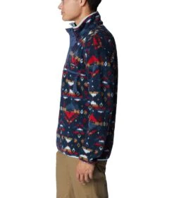 Columbia Helvetia Half Snap Retro Fleece Pullover - Mens Dark Mountain Rocky Mountain Print -Columbia Outfit Shop 1677854785 1889851 478 3