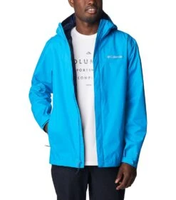 Columbia Watertight II Waterproof Rain Jacket - Mens Compass Blue -Columbia Outfit Shop 1677864110 RM2433 491 8
