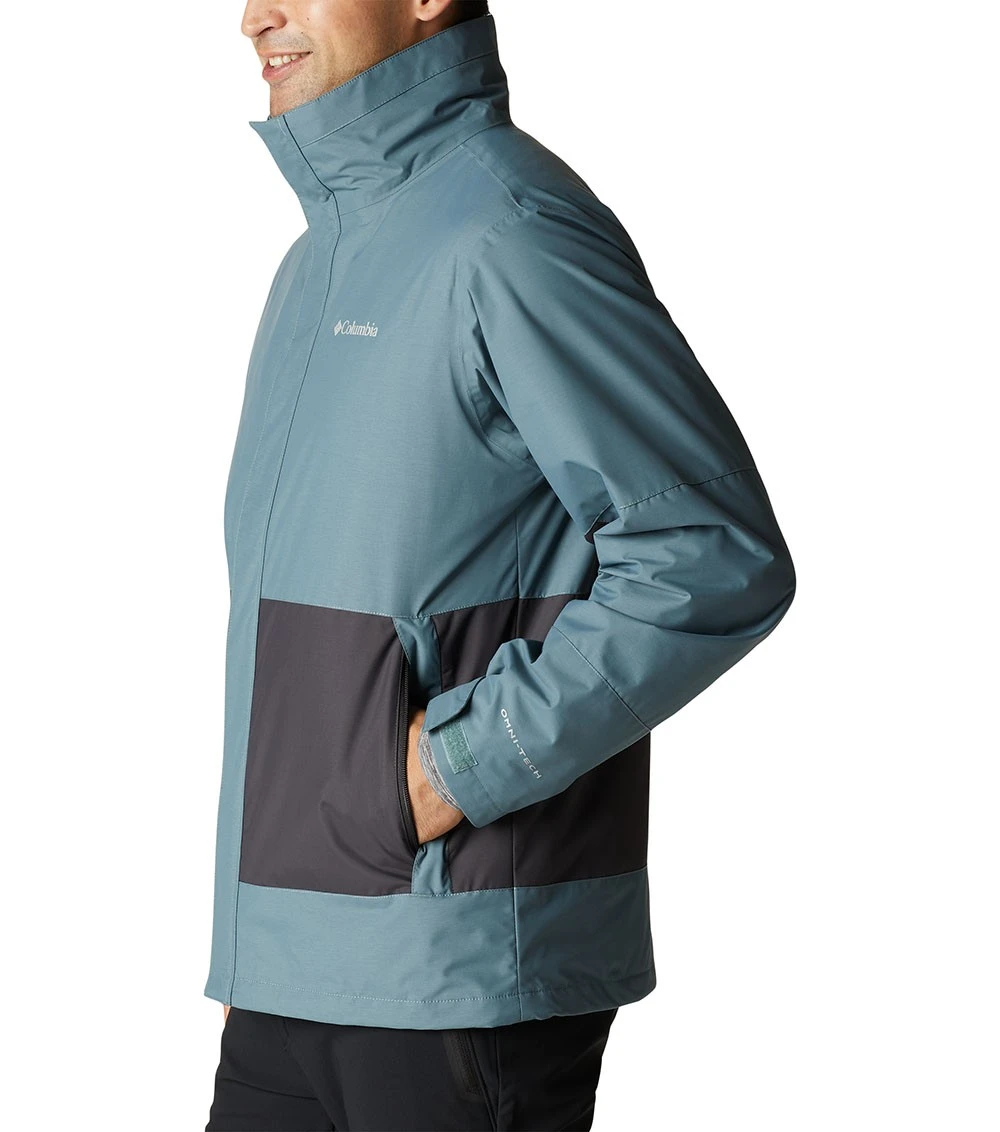 Columbia Agate Alley 3-in-1 Interchange Insulated Jacket - Mens Metal / Shark 5 Columbia Agate Alley 3-in-1 Interchange Insulated Jacket - Mens Metal / Shark - Image 3