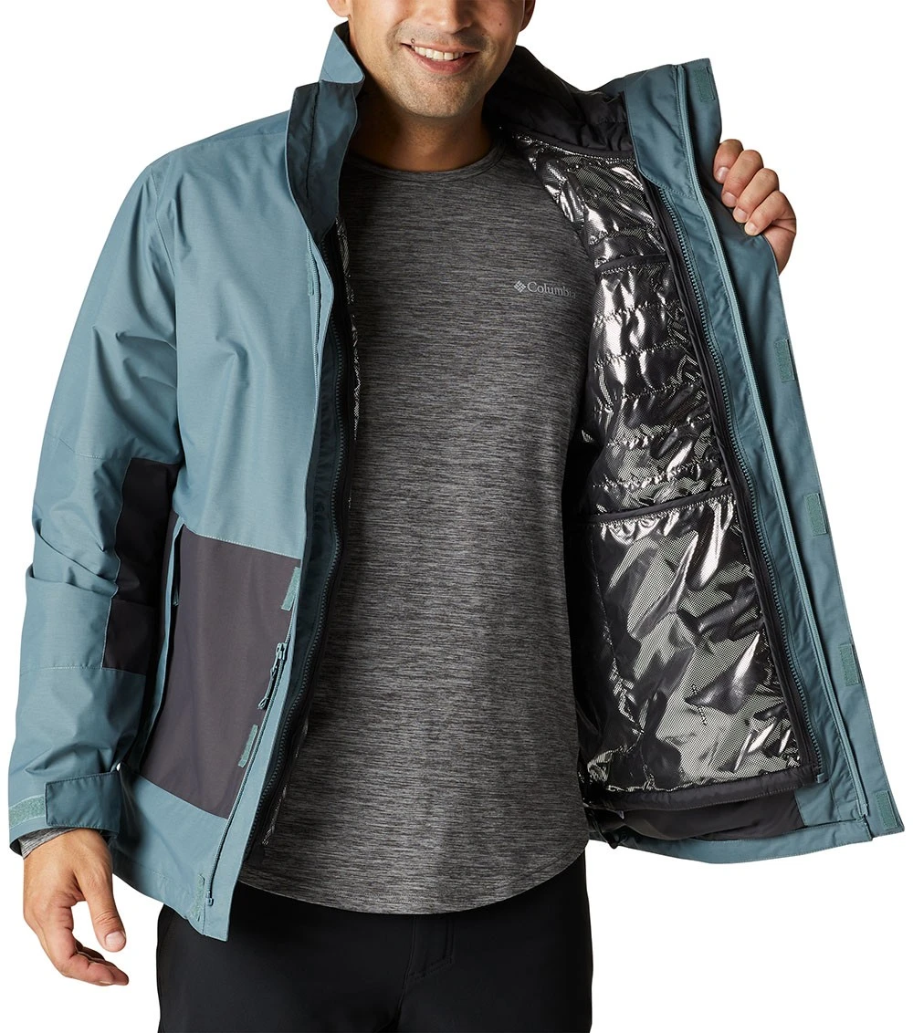 Columbia Agate Alley 3-in-1 Interchange Insulated Jacket - Mens Metal / Shark 7 Columbia Agate Alley 3-in-1 Interchange Insulated Jacket - Mens Metal / Shark - Image 5