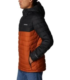Columbia Powder Lite Hooded Insulated Jacket - Mens Warm Copper / Black -Columbia Outfit Shop 1678902451 WO1151 858 3