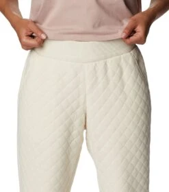 Columbia Lodge Quilted Jogger Pant - Womens Chalk -Columbia Outfit Shop 1679940632 2016951 191 4