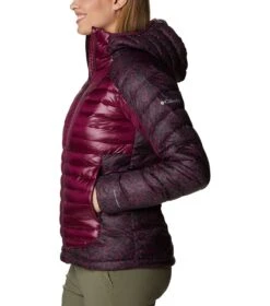 Columbia Labyrinth Loop Omni-Heat Infinity Insulated Hooded Jacket - Womens Marionberry / Marionberry Terrain Print -Columbia Outfit Shop 1680081190 1955321 616 3