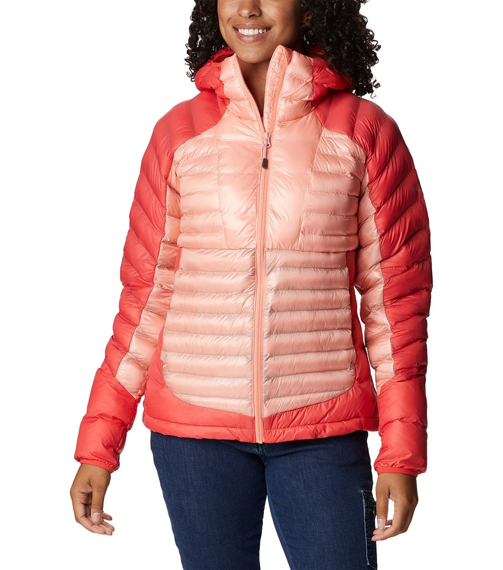Columbia Labyrinth Loop Omni-Heat Infinity Insulated Hooded Jacket - Womens Coral Reef / Red Hibiscus 3 Columbia Labyrinth Loop Omni-Heat Infinity Insulated Hooded Jacket - Womens Coral Reef / Red Hibiscus