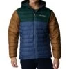 Columbia Powder Lite Hooded Insulated Jacket - Mens Dark Mountain / Spruce / Delta -Columbia Outfit Shop 1680164343 WO1151 477 1