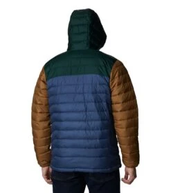 Columbia Powder Lite Hooded Insulated Jacket - Mens Dark Mountain / Spruce / Delta -Columbia Outfit Shop 1680164344 WO1151 477 2