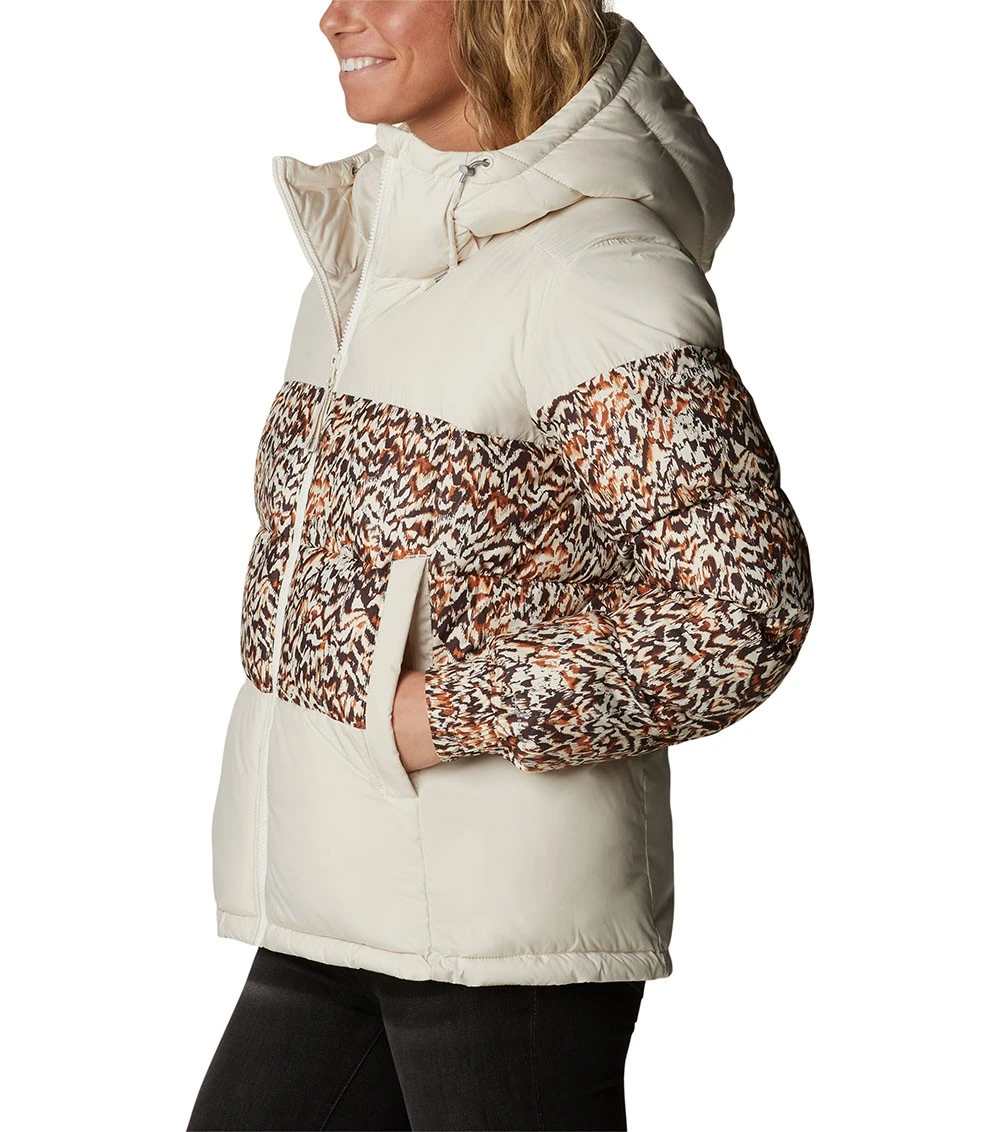 Columbia Pike Lake II Insulated Puffer Jacket - Womens Chalk / Warm Copper Terrain Print 5 Columbia Pike Lake II Insulated Puffer Jacket - Womens Chalk / Warm Copper Terrain Print - Image 3