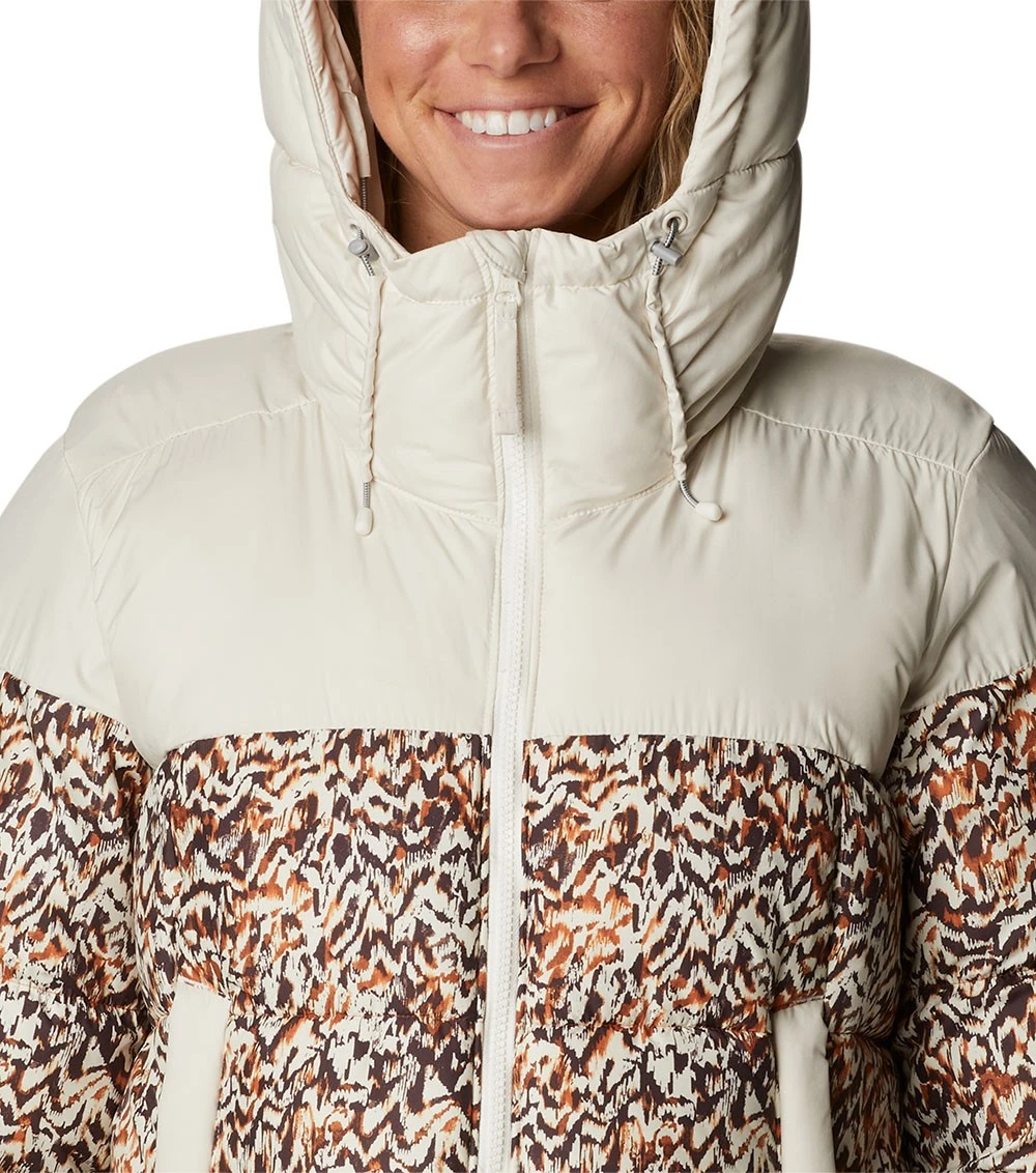 Columbia Pike Lake II Insulated Puffer Jacket - Womens Chalk / Warm Copper Terrain Print 6 Columbia Pike Lake II Insulated Puffer Jacket - Womens Chalk / Warm Copper Terrain Print - Image 4