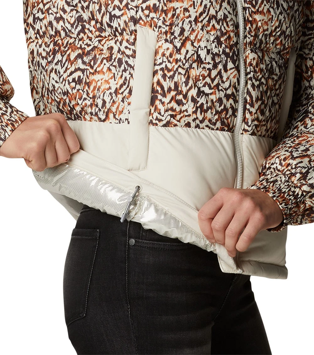 Columbia Pike Lake II Insulated Puffer Jacket - Womens Chalk / Warm Copper Terrain Print 9 Columbia Pike Lake II Insulated Puffer Jacket - Womens Chalk / Warm Copper Terrain Print - Image 7