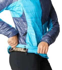 Columbia Platinum Peak Hooded Insulated Jacket - Womens Blue Chill / Nocturnal -Columbia Outfit Shop 1681320560 2008341 422 8