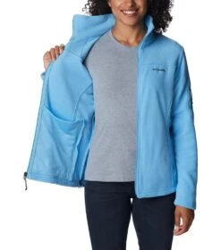 Columbia Fast Trek II Full Zip Fleece Jacket - Womens Vista Blue -Columbia Outfit Shop 1681371744 1465351 456 5