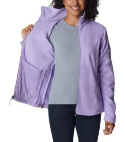 Columbia Fast Trek II Full Zip Fleece Jacket - Womens Frosted Purple -Columbia Outfit Shop 1681371749 1465351 535 5