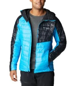 Columbia Platinum Peak Hooded Insulated Jacket - Mens Compass Blue / Black -Columbia Outfit Shop 1681745329 2008611 491 10