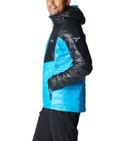 Columbia Platinum Peak Hooded Insulated Jacket - Mens Compass Blue / Black -Columbia Outfit Shop 1681745330 2008611 491 3