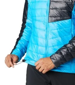 Columbia Platinum Peak Hooded Insulated Jacket - Mens Compass Blue / Black -Columbia Outfit Shop 1681745333 2008611 491 8