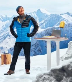 Columbia Platinum Peak Hooded Insulated Jacket - Mens Compass Blue / Black -Columbia Outfit Shop 1681745664 2008611 491 14