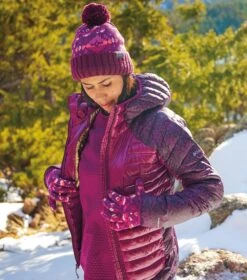 Columbia Labyrinth Loop Omni-Heat Infinity Insulated Hooded Jacket - Womens Marionberry / Marionberry Terrain Print -Columbia Outfit Shop 1681752298 1955321 616 10