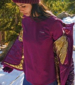 Columbia Labyrinth Loop Omni-Heat Infinity Insulated Hooded Jacket - Womens Marionberry / Marionberry Terrain Print -Columbia Outfit Shop 1681752300 1955321 616 9