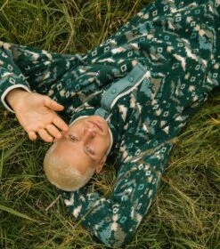 Columbia Helvetia Half Snap Retro Fleece Pullover - Mens Spruce Rocky Mountain Print -Columbia Outfit Shop 1681753662 1889851 370 7