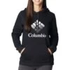 Columbia Logo Trek Graphic Hoodie - Womens Black / White CSC Stacked Logo -Columbia Outfit Shop 1682608239 1959881 015 1