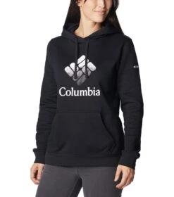 Columbia Logo Trek Graphic Hoodie - Womens Black / White CSC Stacked Logo -Columbia Outfit Shop 1682608241 1959881 015 5