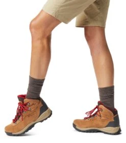 Columbia Newton Ridge Plus Waterproof Amped Hiking Boots - Womens Elk / Mountain Red -Columbia Outfit Shop 1682961057 BL4552 286 10